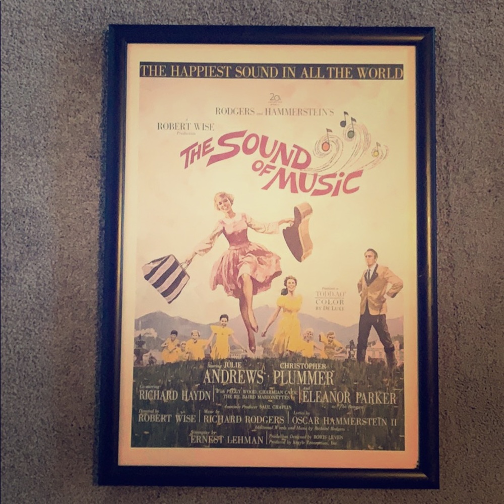 Framed Sound of Music Poster